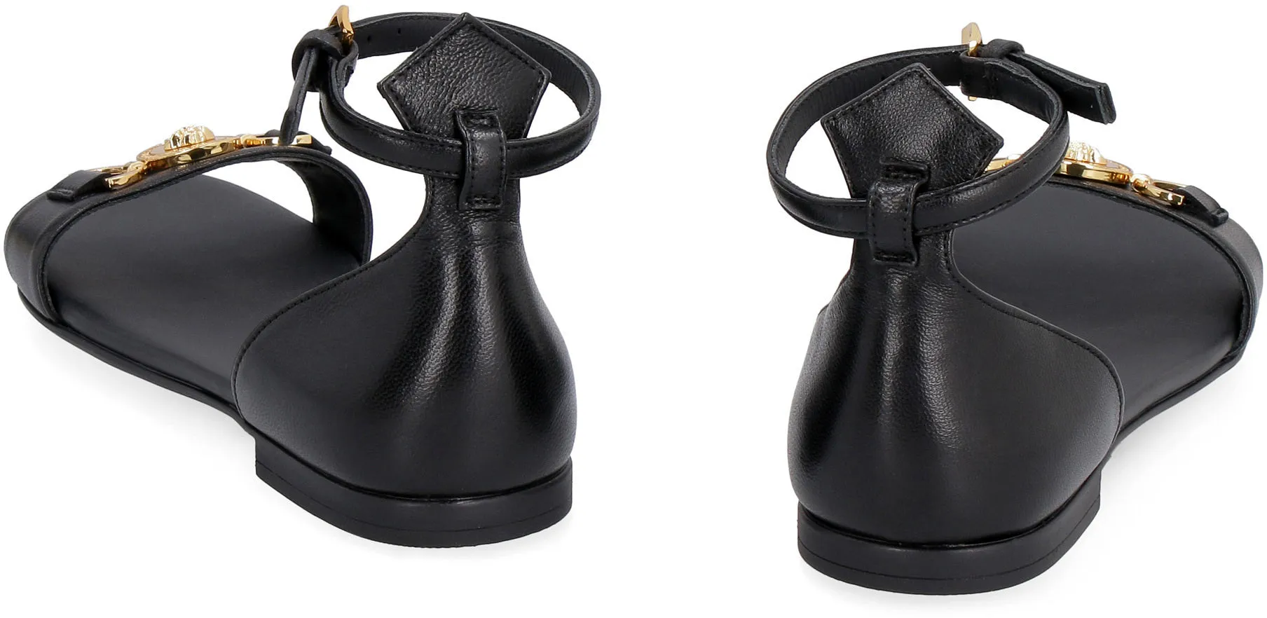 Versace Kids Medusa Plaque Detail Sandals