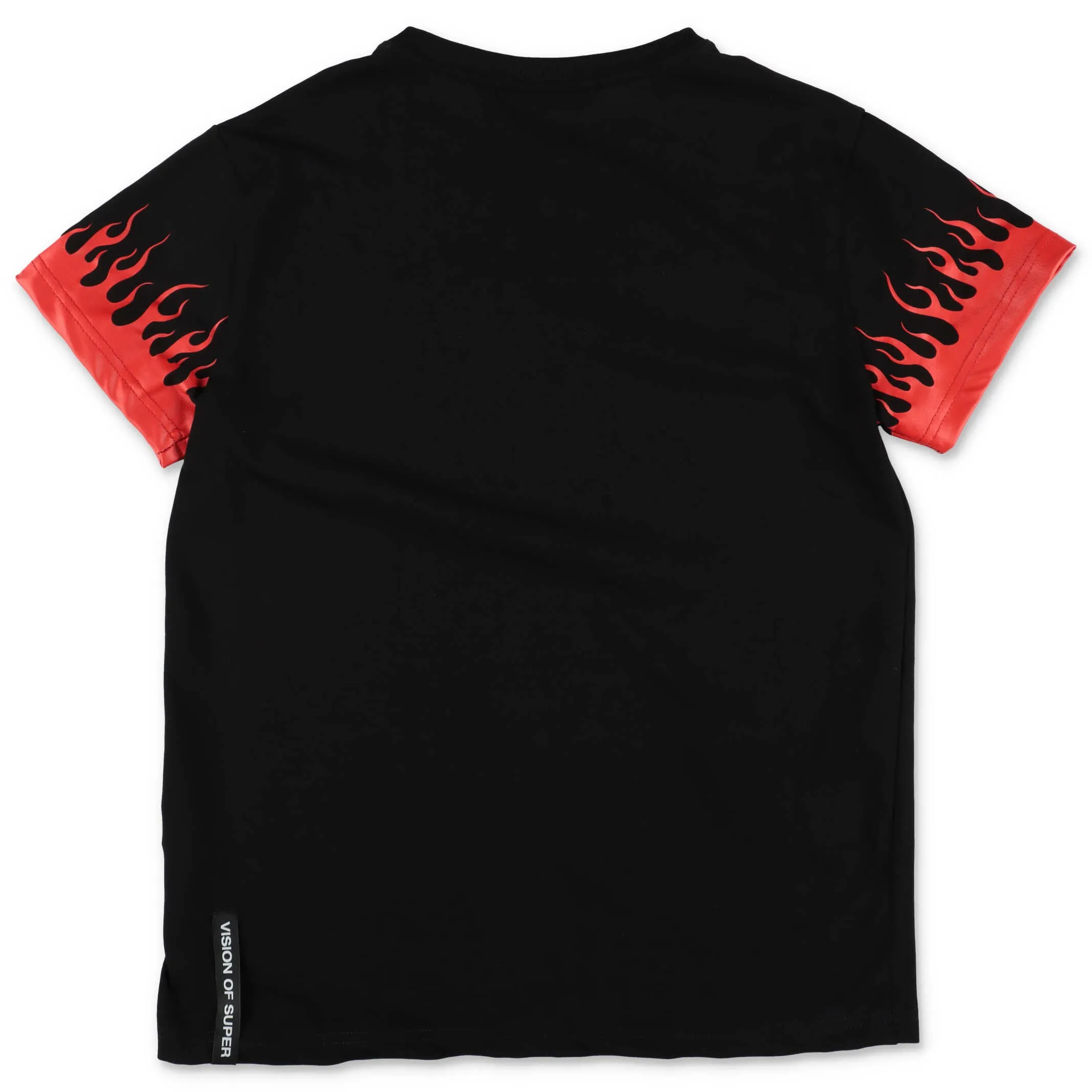 Vision Of Super Kids Flame Printed Crewneck T-Shirt