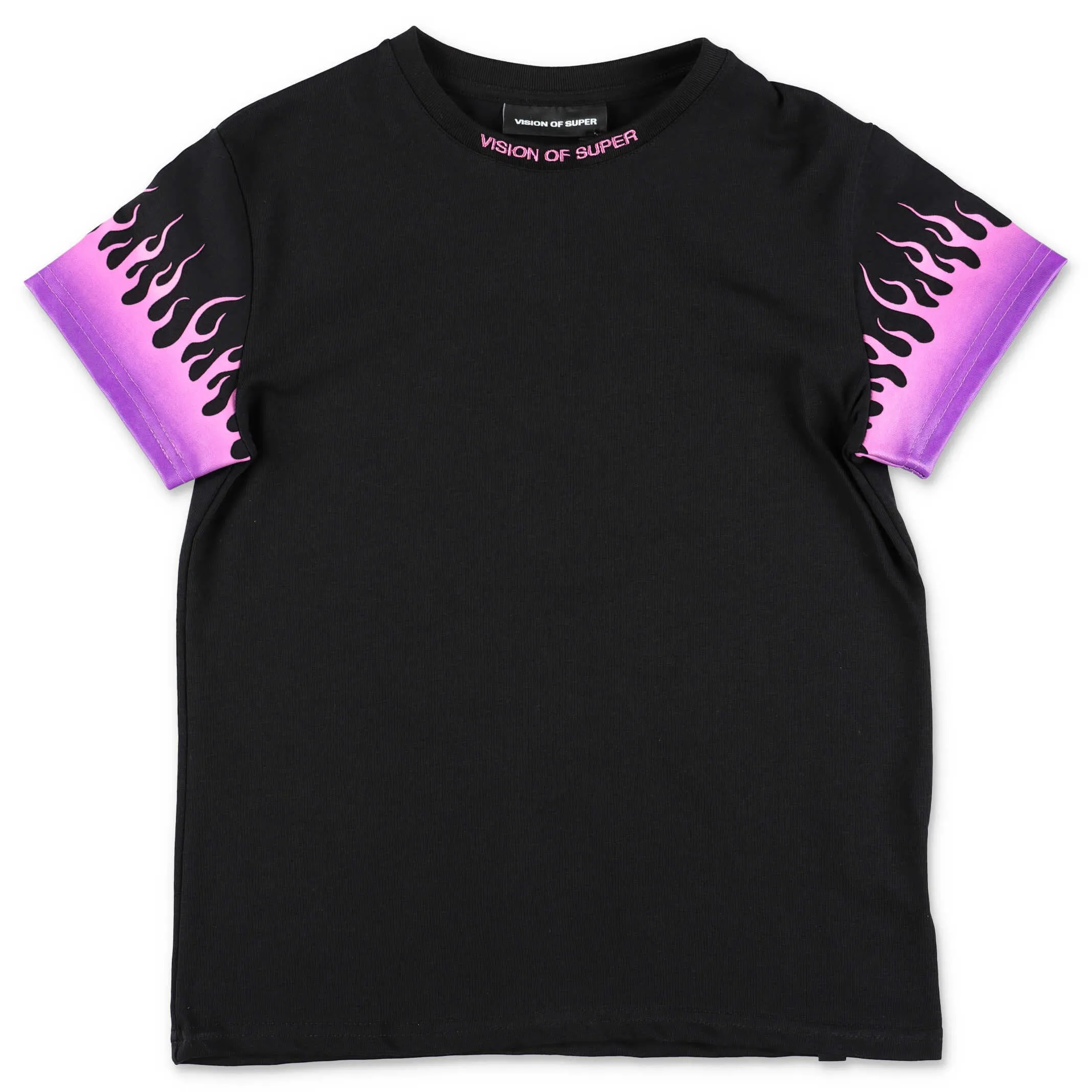 Vision Of Super Kids Flame Printed T-Shirt