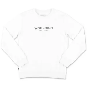 Woolrich Kids Logo Print Crewneck Sweatshirt