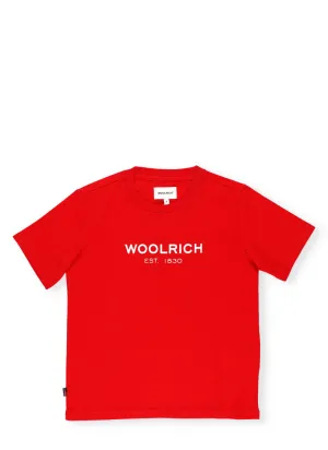 Woolrich Kids Logo Printed T-Shirt