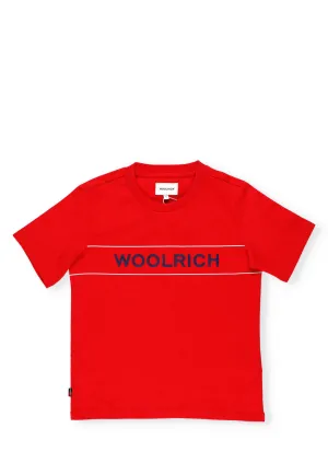 Woolrich Kids Logo Printed T-Shirt