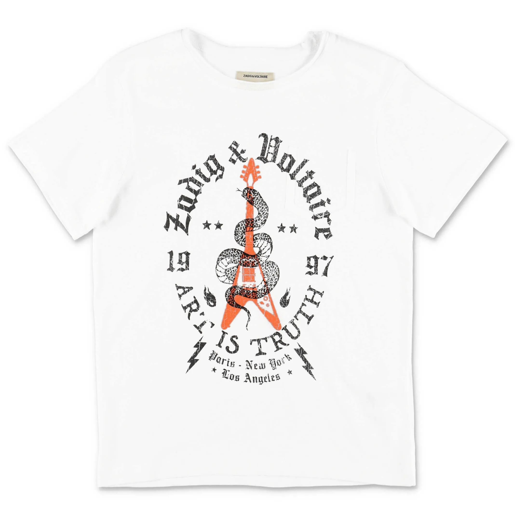 Zadig & Voltaire Kids Art Is Truth Print T-Shirt