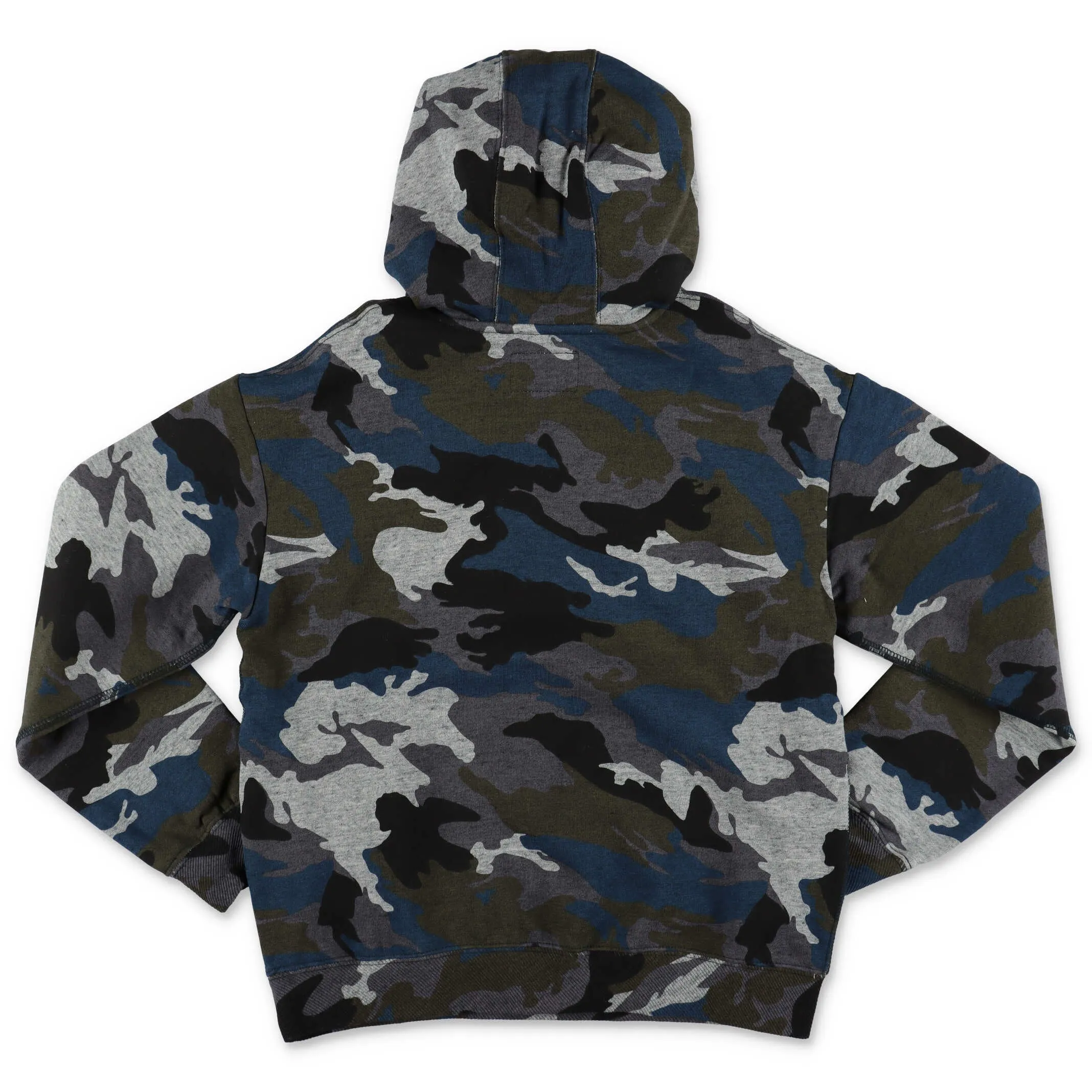Zadig & Voltaire Kids Camouflage Print Half-Zip Hoodie